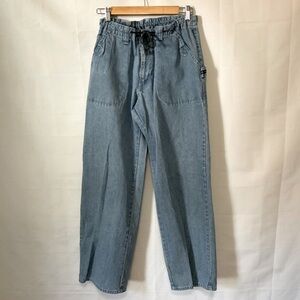 Vintage Jordache wide leg carpenter jeans with draw string size 15/16